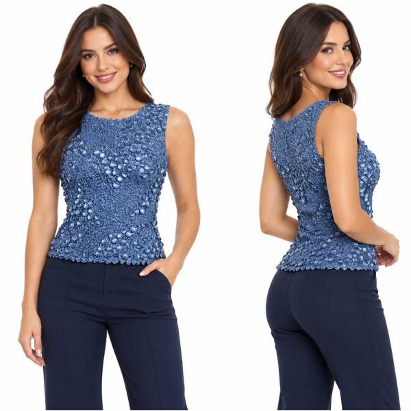 wholesale 1158 - Pinpoint Coin - Sleeveless Denim - One Size Fits Most