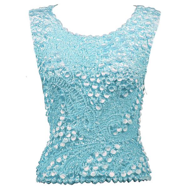 Wholesale 1158 - Pinpoint Coin - Sleeveless Sky Blue  - One Size Fits Most