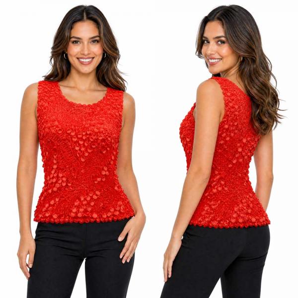 wholesale 1158 - Pinpoint Coin - Sleeveless Red - One Size Fits Most