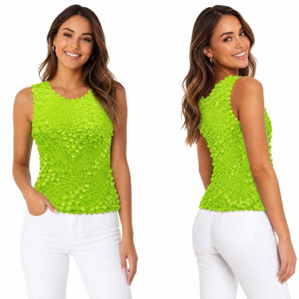 wholesale 1158 - Pinpoint Coin - Sleeveless Vivid Green - One Size Fits Most
