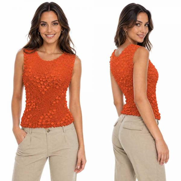 wholesale 1158 - Pinpoint Coin - Sleeveless Paprika - One Size Fits Most