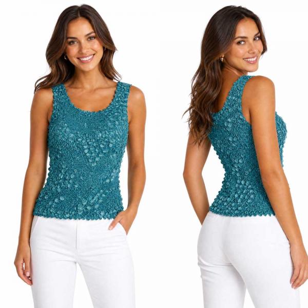 wholesale 1158 - Pinpoint Coin - Sleeveless Teal - One Size Fits Most
