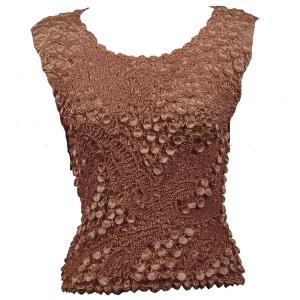 1158 - Pinpoint Coin - Sleeveless Chocolate - One Size Fits Most