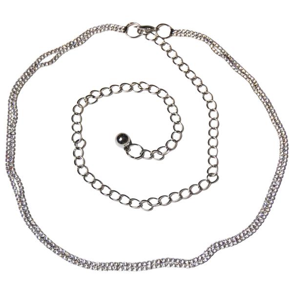 Wholesale 8709 Belts - Metal & Chain* 7116 - Silver Belt - Metal & Chain - 