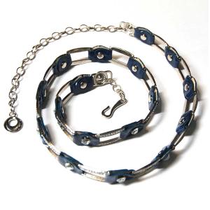 8709 Belts - Metal & Chain* L6059 - Navy - 