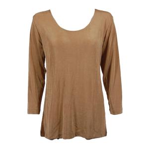 1175 - Slinky Travel Tops - Three Quarter Sleeve Champagne - One Size Fits Most