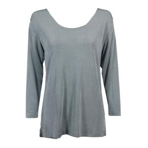 1175 - Slinky Travel Tops - Three Quarter Sleeve Silver - One Size Fits Most