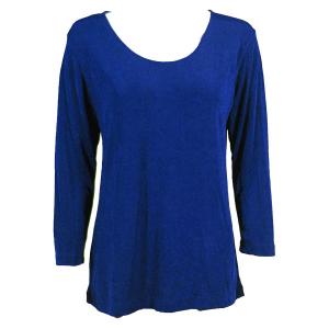 1175 - Slinky Travel Tops - Three Quarter Sleeve Royal - One Size Fits Most