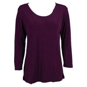 1175 - Slinky Travel Tops - Three Quarter Sleeve Purple - One Size Fits Most