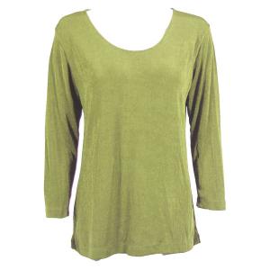 1175 - Slinky Travel Tops - Three Quarter Sleeve Leaf Green - One Size Fits Most