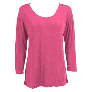 1175 - Slinky Travel Tops - Three Quarter Sleeve Raspberry - One Size Fits Most