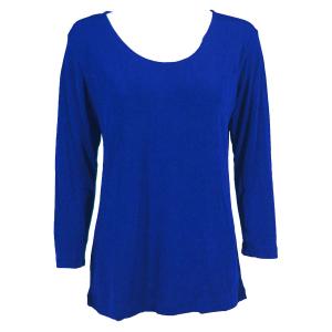 1175 - Slinky Travel Tops - Three Quarter Sleeve Blueberry - One Size Fits  (S-L)
