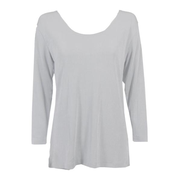 wholesale 1175 - Slinky Travel Tops - Three Quarter Sleeve Platinum MB - One Size Fits  (S-L)