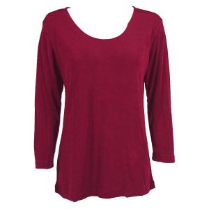1175 - Slinky Travel Tops - Three Quarter Sleeve Cabernet - One Size Fits  (S-L)