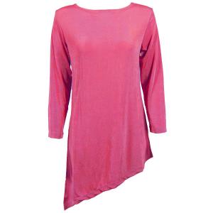 1176 - Slinky Travel Tops - Asymmetric Tunic Raspberry MB - One Size Fits Most