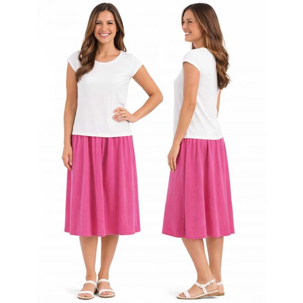 wholesale 1177 - Slinky Travel Skirts Raspberry - One Size Fits Most