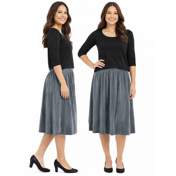 wholesale 1177 - Slinky Travel Skirts Silver - One Size Fits Most