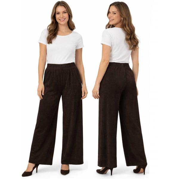 Wholesale 1178 - Slinky Travel Pants  Dark Brown - 27 inch inseam (S-L)