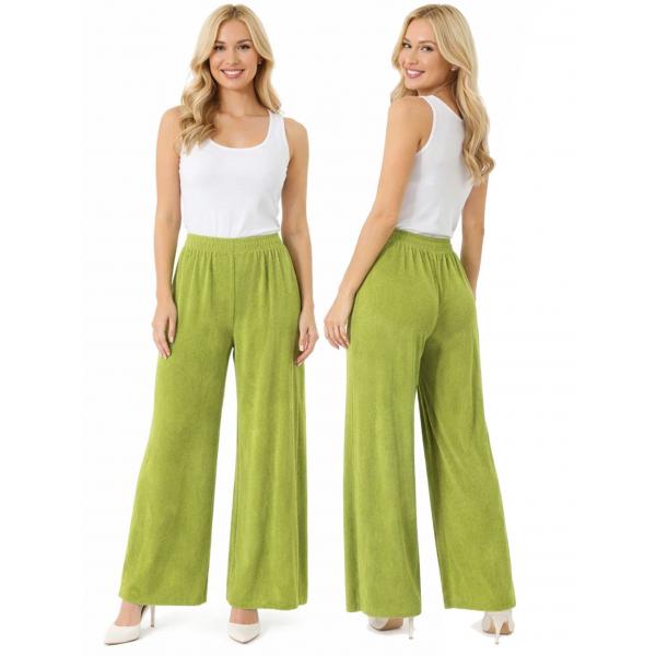 Wholesale 1178 - Slinky Travel Pants  Leaf Green - 27 inch inseam (S-L)