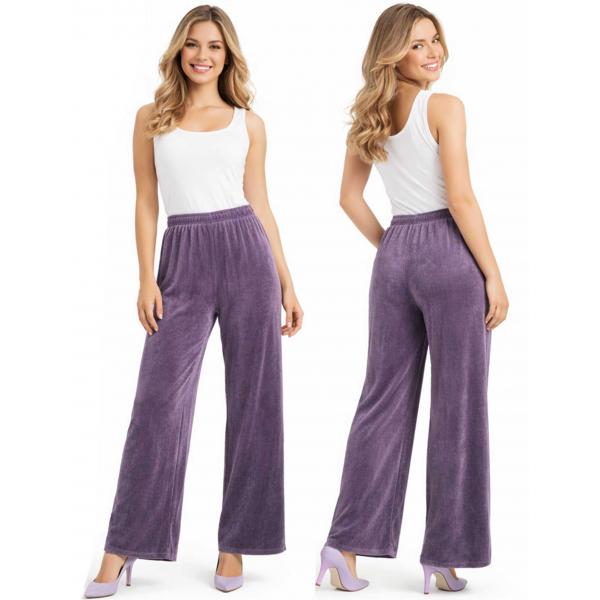 Wholesale 1178 - Slinky Travel Pants  Dusty Purple  - 29 inch inseam (XL-2X)