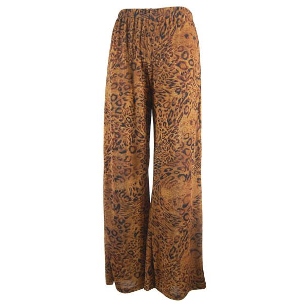 Wholesale 1178 - Slinky Travel Pants Leopard Print Plus - 25 inch inseam (XL-2X)
