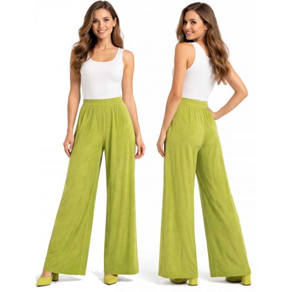 Wholesale 1178 - Slinky Travel Pants  Green Apple - 27 inch inseam (S-L)