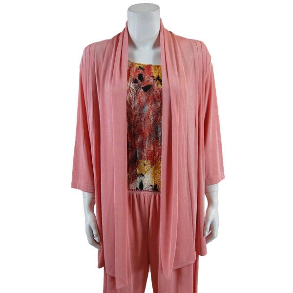 wholesale 1215 - Slinky TravelWear Open Front Cardigan Light Pink  - One Size Fits Most