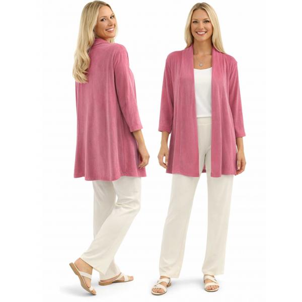 Wholesale 1248 - Slinky TravelWear Capris Raspberry - Plus Size Fits (XL-2X)