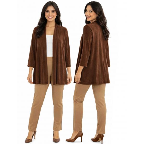 Wholesale 1178 - Slinky Travel Pants  Brown - One Size Fits Most