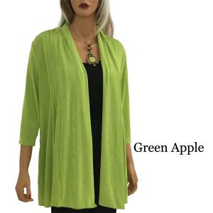 1215 - Slinky TravelWear Open Front Cardigan Green Apple - One Size Fits  (S-L)