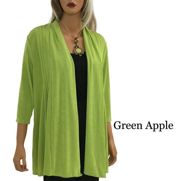 1215 - Slinky TravelWear Open Front Cardigan Green Apple - One Size Fits  (S-L)