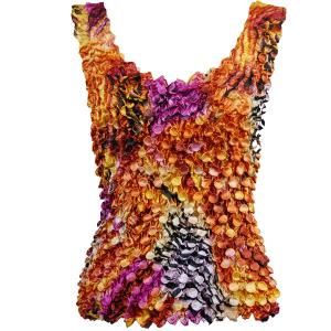 1234 - Coin Prints - Tank Top Abstract Zebra Orange - Pink - One Size Fits Most
