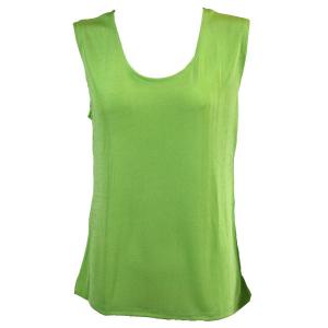 1246 - Sleeveless Slinky Tops  Lime - One Size Fits Most