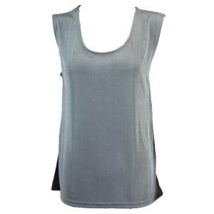 1246 - Sleeveless Slinky Tops  Silver - One Size Fits Most