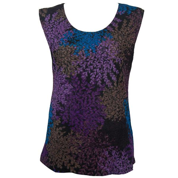 wholesale 1246 - Sleeveless Slinky Tops  Multi Floral - One Size Fits Most