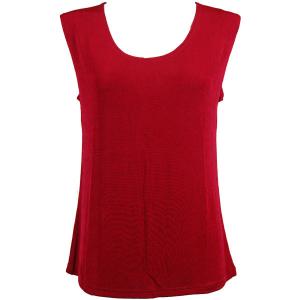 1246 - Sleeveless Slinky Tops  Cranberry - One Size Fits  (S-L)