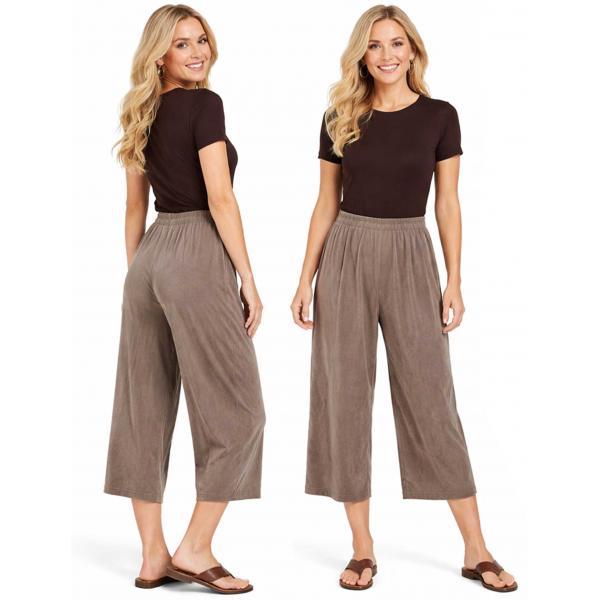 Wholesale 1248 - Slinky TravelWear Capris Taupe - One Size Fits Most