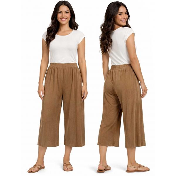 Wholesale 1117 - Georgette Mini Pleat Half Sleeve V-Neck Top Champagne - One Size Fits Most