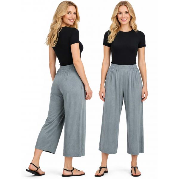 Wholesale 657 - Half Sleeve V-Neck Satin Mini Pleat Tops Silver - One Size Fits Most