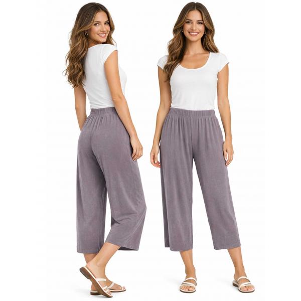 Wholesale 1248 - Slinky TravelWear Capris Lavender - One Size Fits Most