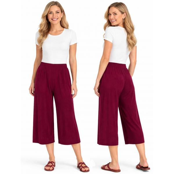 Wholesale 1178 - Slinky Travel Pants  Plum - One Size Fits Most