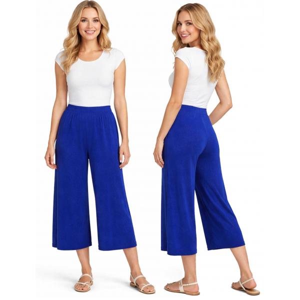 Wholesale 1248 - Slinky TravelWear Capris Blueberry - One Size Fits Most