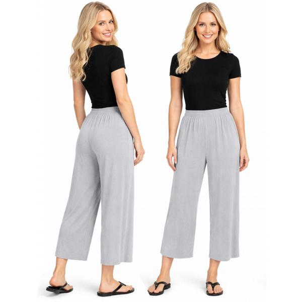 Wholesale 1248 - Slinky TravelWear Capris Platinum - One Size Fits Most