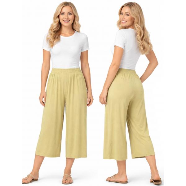 Wholesale 1248 - Slinky TravelWear Capris Pear - Plus Size Fits (XL-2X)
