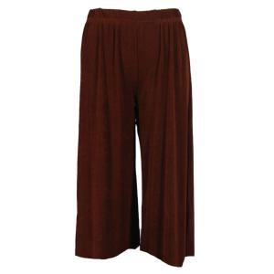 Wholesale  1248 - Brown<br>
Slinky TravelWear Capris - One Size Fits  (S-L)