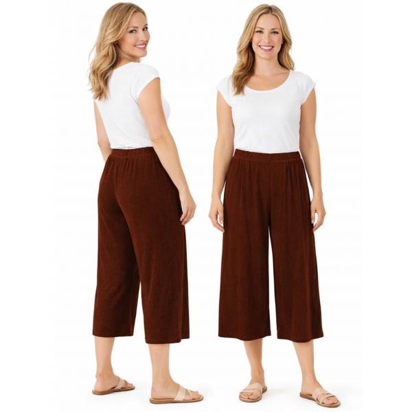 Wholesale 1248 - Slinky TravelWear Capris Brown - One Size Fits Most