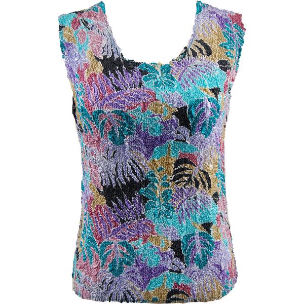 wholesale 1254 - Ultra Light Crush Sleeveless Tops Tropical Breeze - One Size Fits Most