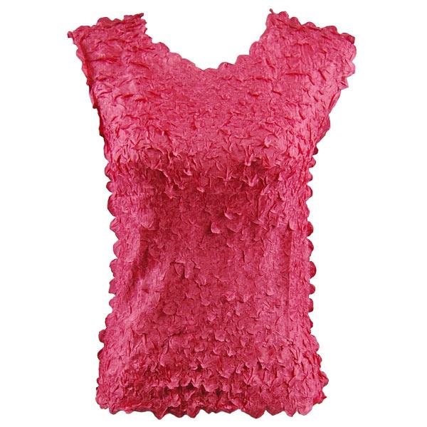 Wholesale 1256  - Petal Shirts - Sleeveless Solid Coral - One Size Fits Most