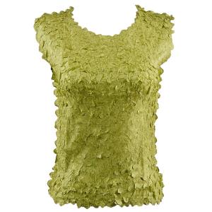 1256  - Petal Shirts - Sleeveless Solid Leaf Green - One Size Fits Most