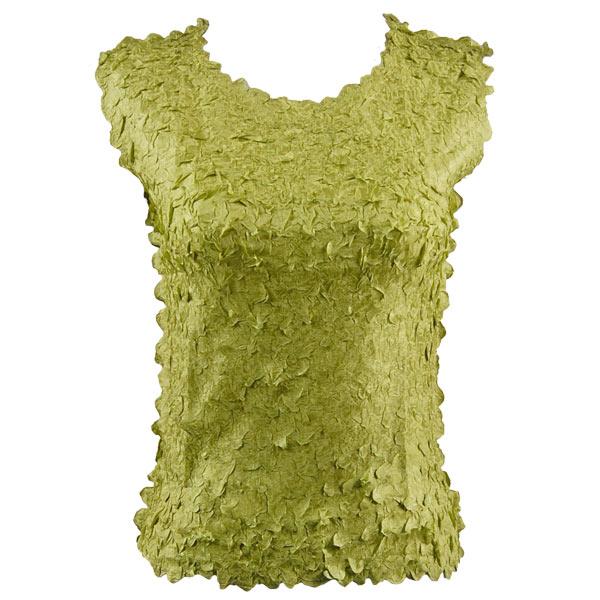 Wholesale 1256  - Petal Shirts - Sleeveless Solid Leaf Green - One Size Fits Most